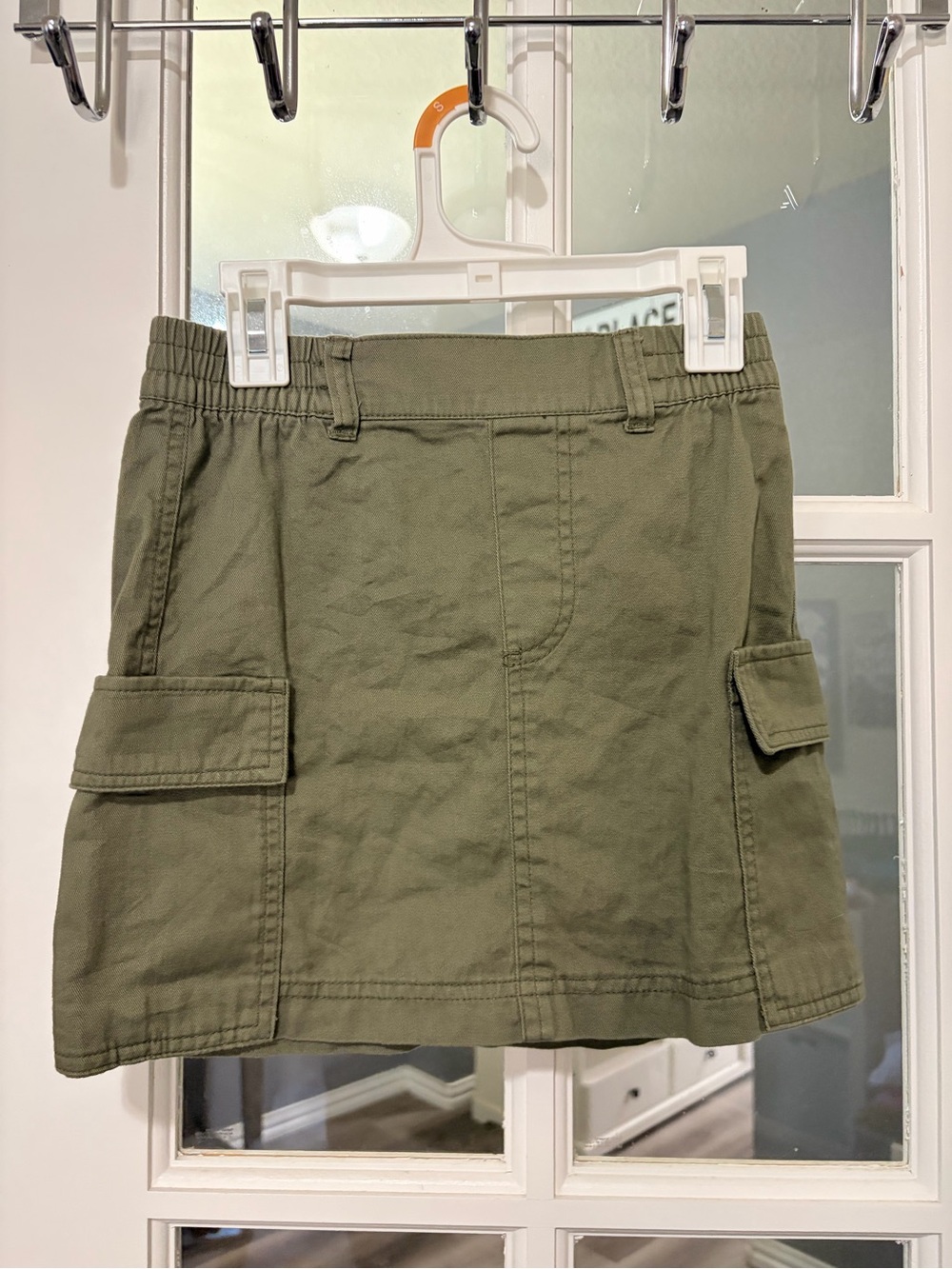 Old Navy Olive Cargo Pocket Skirt